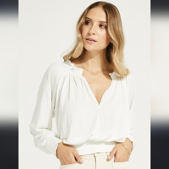 GENTLE FAWN,‎ Brooke Top, White , Size Medium - Picture 1 of 8